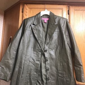 Woman Within Leather Jacket